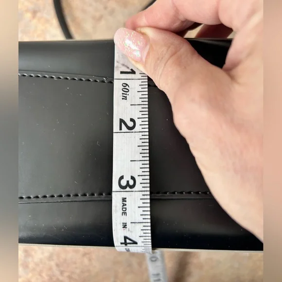 Beijo Y2K Frosty Silver color with Black Shoulder Purse - Picture 7 of 14